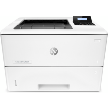 Принтер HP LaserJet Pro M501dn (A4, 1200dpi, 43ppm, 256Mb, 2trays 100+550, USB/GigEth, Duplex, 1y war., repl. CE526A, CE528A)