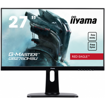Монитор Iiyama 27" G-Master GB2760HSU-B1 черный TN+film LED 1ms 16:9 HDMI M/M матовая HAS Pivot 1000:1 400cd 170гр/160гр 1920x1080 DisplayPort QHD USB 7.2кг
