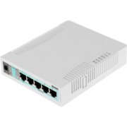 Коммутатор Коммутатор/ RB260GS 5x Gigabit Ethernet Smart Switch, SFP cage, plastic case, SwOS