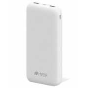 HIPER SPX20000 WHITE Мобильный аккумулятор Li-Pol 20000mAh 3A+3A+3A 2xUSB 1xType-C белый