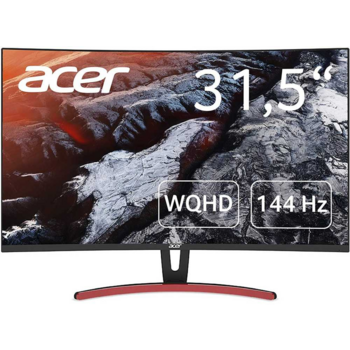 LCD Acer 31.5" ED323QURAbidpx Черный Красный {VA 2560x1440 144Hz 4ms 16:9 250cd 3000:1 DisplayPort DVI HDMI Audioout FreeSync Curved}