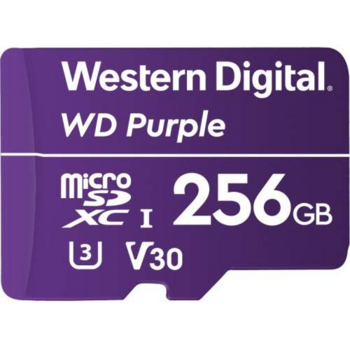 Флеш карта microSDXC 256Gb Class10 WD WDD256G1P0A Purple w/o adapter