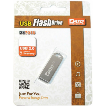 Флеш Диск Dato 8Gb DS7016 DS7016-08G USB2.0 серебристый