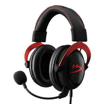 Наушники с микрофоном HyperX Cloud II черный/красный 1м мониторные оголовье (KHX-HSCP-RD)