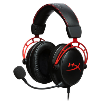 Наушники с микрофоном HyperX Cloud Alpha черный/красный 1.3м мониторные оголовье (HX-HSCA-RD/EE)