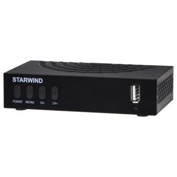 Ресивер DVB-T2 Starwind CT-120 черный
