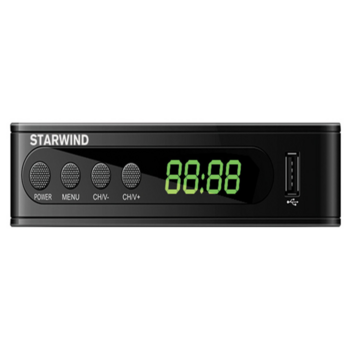 Ресивер DVB-T2 Starwind CT-200 черный
