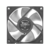 Вентилятор для корпуса ID-COOLING NO-8025-SD (80mm, 2000rpm, 25.5 CFM, 21.0 дБ, 3-pin, black/grey) (NO-8025-SD)