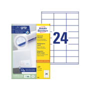 Этикетки Avery Zweckform 3422 A4 70x35мм 24шт на листе/70г/м2/100л./белый матовое самоклей. универсальная