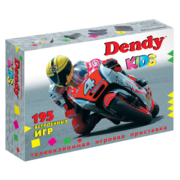 Игровая консоль Dendy Kids черный в комплекте: 195 игр