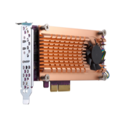 Плата расширения Плата расширения/ QNAP QM2-2S-220A Dual M.2 22110/2280 SATA SSD expansion card (PCIe Gen2 x2), Low-profile bracket pre-loaded, Low-profile flat and Full-height are bundled (shorter version to support TVS-x82/TS-x77 PCIe slot 2 & slot 3)