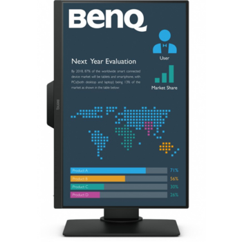 Монитор BENQ 22,5" BL2381T IPS LED, 16:10 1920x1200, 250 cd/m2, 20M:1, 178/178, 5ms, VGA, DVI-D, HDMI, DisplayPort, USB3.0, Speaker, Audio, Tilt, HAS, Pivot, Swivel Black