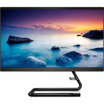 Моноблок Lenovo IdeaCentre A340-22IGM 21.5" Full HD Cel J4005 (2.0)/4Gb/1Tb 5.4k/UHDG 600/DVDRW/CR/noOS/GbitEth/WiFi/BT/65W/клавиатура/мышь/Cam/черный 1920x1080