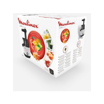 Соковыжималка шнековая Moulinex ZU150110 150Вт белый/черный