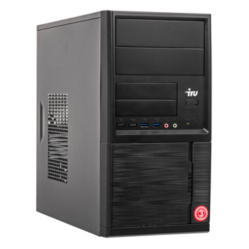 ПК IRU Office 110 MT Cel J3355 (2)/4Gb/SSD120Gb/HDG500/Free DOS/GbitEth/400W/черный