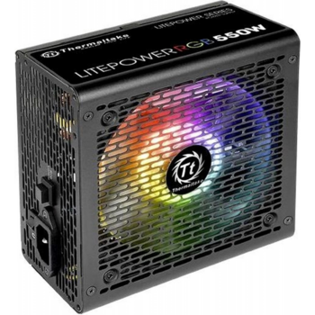 Блок питания Thermaltake ATX 550W Litepower RGB 550 (24+4+4pin) APFC 120mm fan color LED 5xSATA RTL