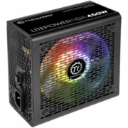 Блок питания Thermaltake ATX 450W Litepower RGB 450 (24+4+4pin) APFC PPFC 120mm fan color LED 4xSATA RTL