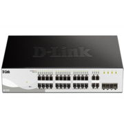 Коммутатор D-Link DGS-1210-28/F1B, L2 Smart Switch with 24 10/100/1000Base-T ports and 4 1000Base-T/SFP combo-ports.8K Mac address, 802.3x Flow Control, 4K of 802.1Q VLAN, 4 IP Interface, 802.1p Priority Queue
