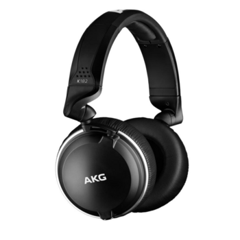 Наушники мониторы AKG K182 3м черный проводные (оголовье)