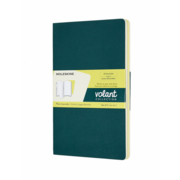 Блокнот Moleskine VOLANT QP723K31M20 Large 130х210мм 96стр. нелинованный мягкая обложка зеленый/желтый цитрон (2шт)