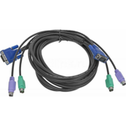 кабель кабель/ DKVM-CB5 KVM Cable with VGA and 2 x PS/2 connectors for DKVM-4K, 4.5m.