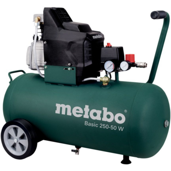 Компрессор поршневой Metabo Basic 250-50 W масляный 110л/мин 50л 1500Вт зеленый