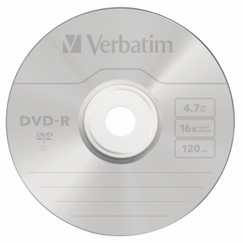 43519 Диски DVD-R Verbatim 16-x, 4.7 Gb, (Jewel Case, 5 шт.)