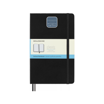 Блокнот Moleskine CLASSIC EXPENDED QP066EXP Large 130х210мм 400стр. пунктир твердая обложка черный