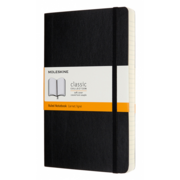 Блокнот Moleskine CLASSIC SOFT EXPENDED QP616EXP Large 130х210мм 400стр. линейка мягкая обложка черный