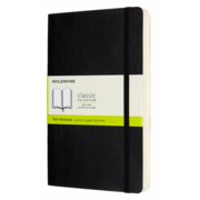 Блокнот Moleskine CLASSIC SOFT EXPENDED QP618EXP Large 130х210мм 400стр. нелинованный мягкая обложка черный