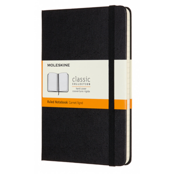 Блокнот Moleskine CLASSIC QP050 Medium 115x180мм 208стр. линейка твердая обложка черный