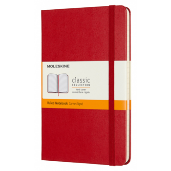 Блокнот Moleskine CLASSIC QP050F2 Medium 115x180мм 208стр. линейка твердая обложка красный