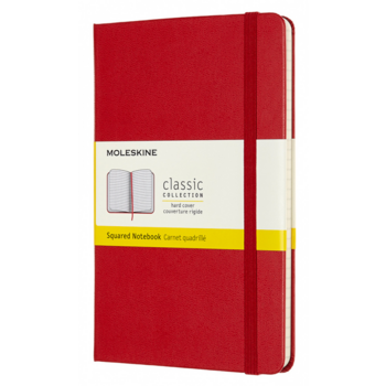 Блокнот Moleskine CLASSIC QP051F2 Medium 115x180мм 208стр. клетка твердая обложка красный