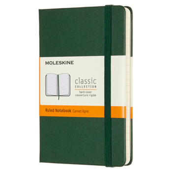 Блокнот Moleskine CLASSIC MM710K15 Pocket 90x140мм 192стр. линейка твердая обложка зеленый