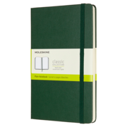 Блокнот Moleskine CLASSIC QP062K15 Large 130х210мм 240стр. нелинованный твердая обложка зеленый