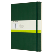 Блокнот Moleskine CLASSIC QP092K15 XLarge 190х250мм 192стр. нелинованный твердая обложка зеленый