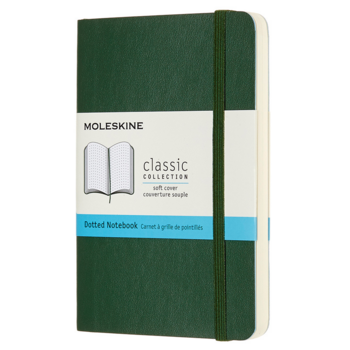 Блокнот Moleskine CLASSIC SOFT QP614K15 Pocket 90x140мм 192стр. пунктир мягкая обложка зеленый