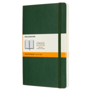 Блокнот Moleskine CLASSIC SOFT QP616K15 Large 130х210мм 192стр. линейка мягкая обложка зеленый