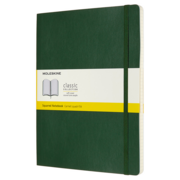 Блокнот Moleskine CLASSIC SOFT QP622K15 XLarge 190х250мм 192стр. клетка мягкая обложка зеленый