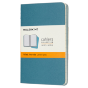 Блокнот Moleskine CAHIER JOURNAL CH011B44 Pocket 90x140мм обложка картон 64стр. линейка голубой (3шт)