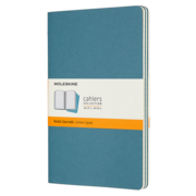 Блокнот Moleskine CAHIER JOURNAL CH016B44 Large 130х210мм обложка картон 80стр. линейка голубой (3шт)