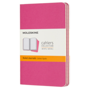 Блокнот Moleskine CAHIER JOURNAL CH011D17 Pocket 90x140мм обложка картон 64стр. линейка розовый неон (3шт)