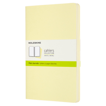 Блокнот Moleskine CAHIER JOURNAL CH018M23 Large 130х210мм обложка картон 80стр. нелинованный нежно-желтый (3шт)