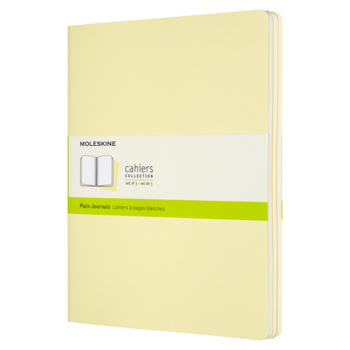 Блокнот Moleskine CAHIER JOURNAL CH023M23 XLarge 190х250мм обложка картон 120стр. нелинованный нежно-желтый (3шт)