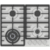 Встраиваемая варочная панель GORENJE Встраиваемая варочная панель GORENJE/ Газ, 60 × 13 × 52 см, Газ-контроль, чугунные решетки, вок, нержавеющая сталь