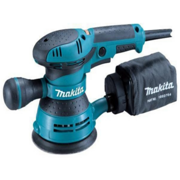 Makita BO5041 Эксцентриковая шлифовальная машина [BO5041] {300Вт,ф125мм,4000-12000обм,ампл-2.8мм,1.4кг,кор,псборник,доп.рукоятка}