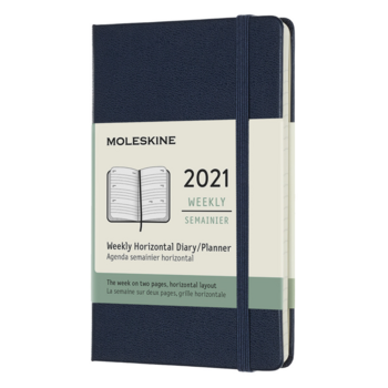 Еженедельник Moleskine CLASSIC WKLY Pocket 90x140мм 144стр. синий сапфир