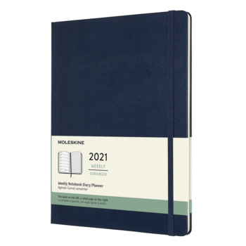 Еженедельник Moleskine CLASSIC WKNT XL 190х250мм 144стр. синий сапфир