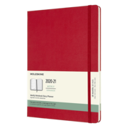 Еженедельник Moleskine ACADEMIC WKNT XL 190х250мм датир.18мес 208стр. красный