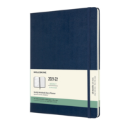 Еженедельник Moleskine ACADEMIC WKNT 190х250мм датир.18мес 208стр. синий сапфир